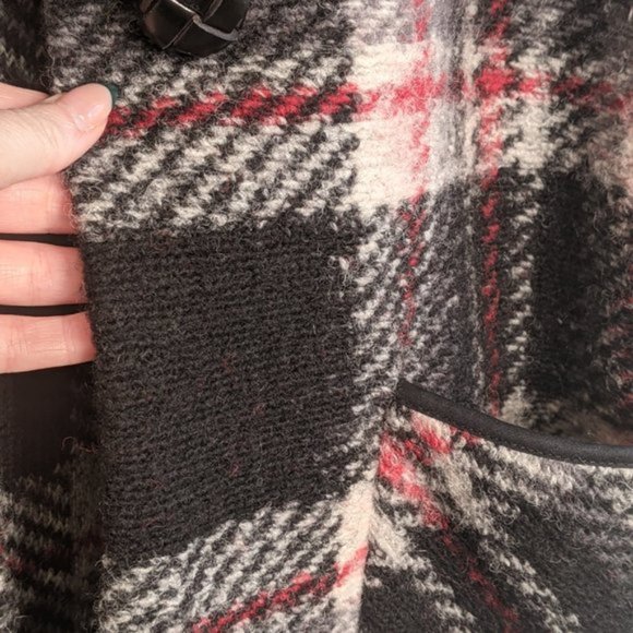 Wilfred Aritzia Wilfred Free Off-Duty Neelam Jacket Plaid cocoon jacket Sz/ S - Picture 7 of 12